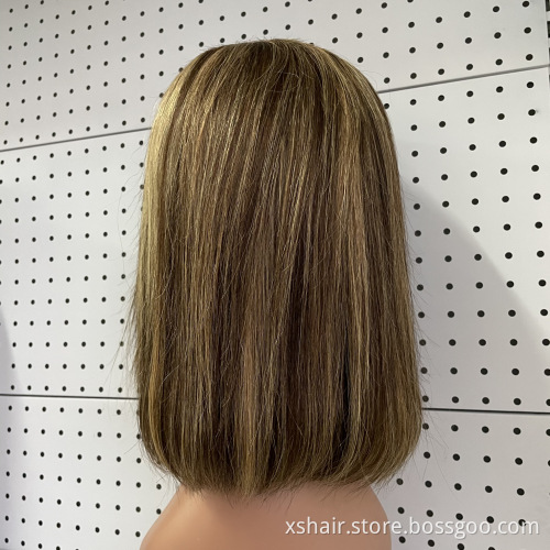 Factory Lace Front Vending Hd Lace Bob Blonde Indian Woman Human Hair Wig